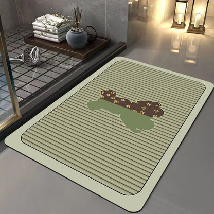 Light luxury and simple diatom mud floor mat