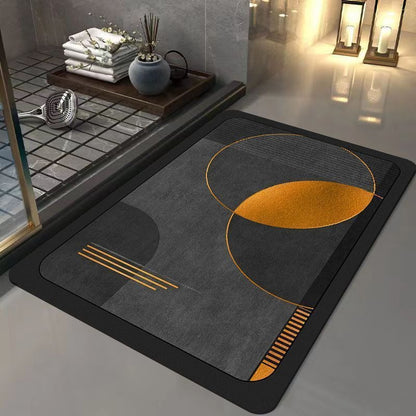 Light luxury and simple diatom mud floor mat