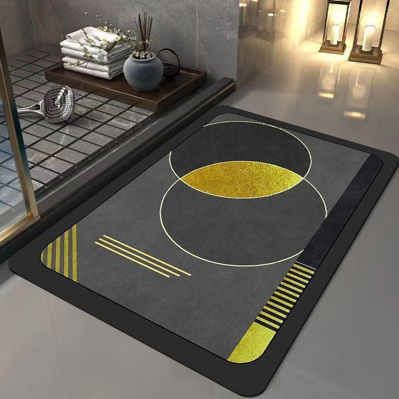 Light luxury and simple diatom mud floor mat