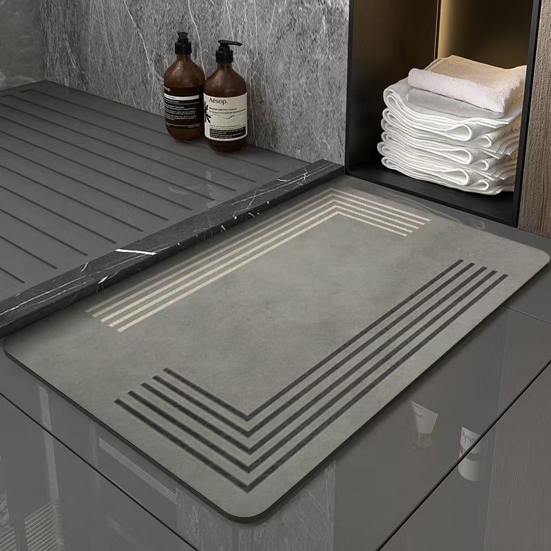 Light luxury and simple diatom mud floor mat