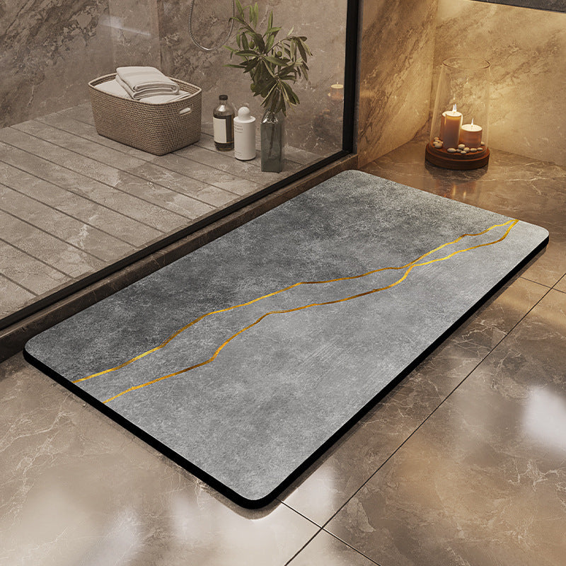 Light luxury and simple diatom mud floor mat