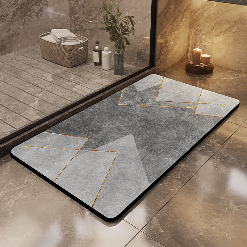 Light luxury and simple diatom mud floor mat