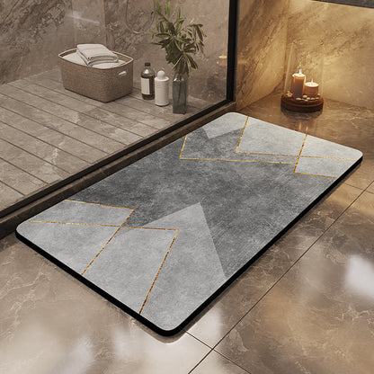 Light luxury and simple diatom mud floor mat