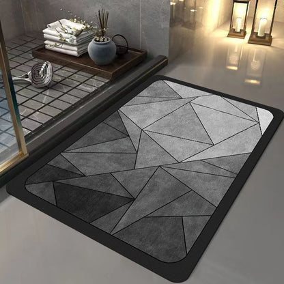 Light luxury and simple diatom mud floor mat