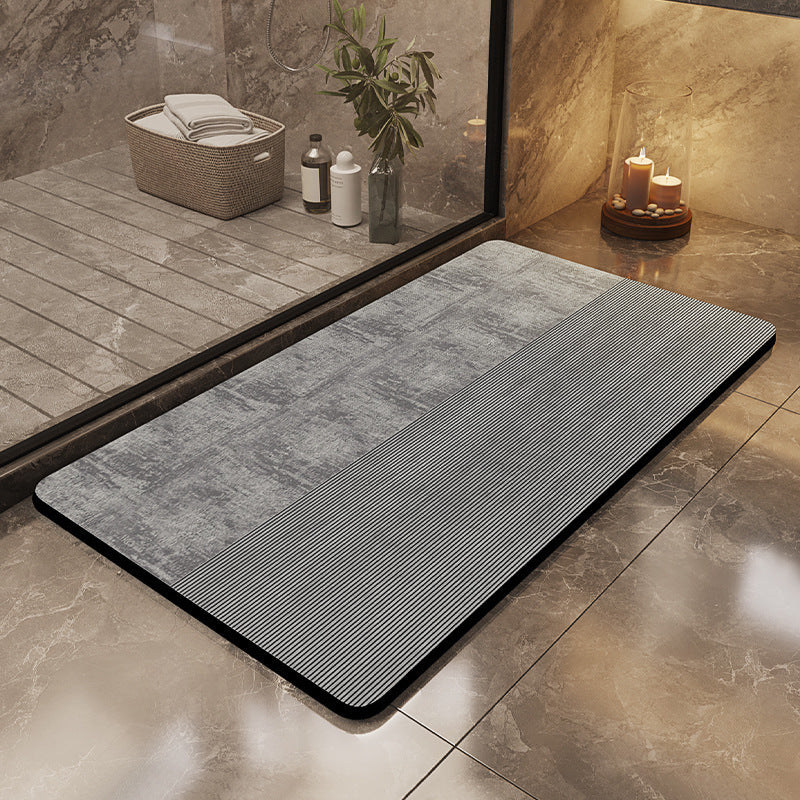 Light luxury and simple diatom mud floor mat