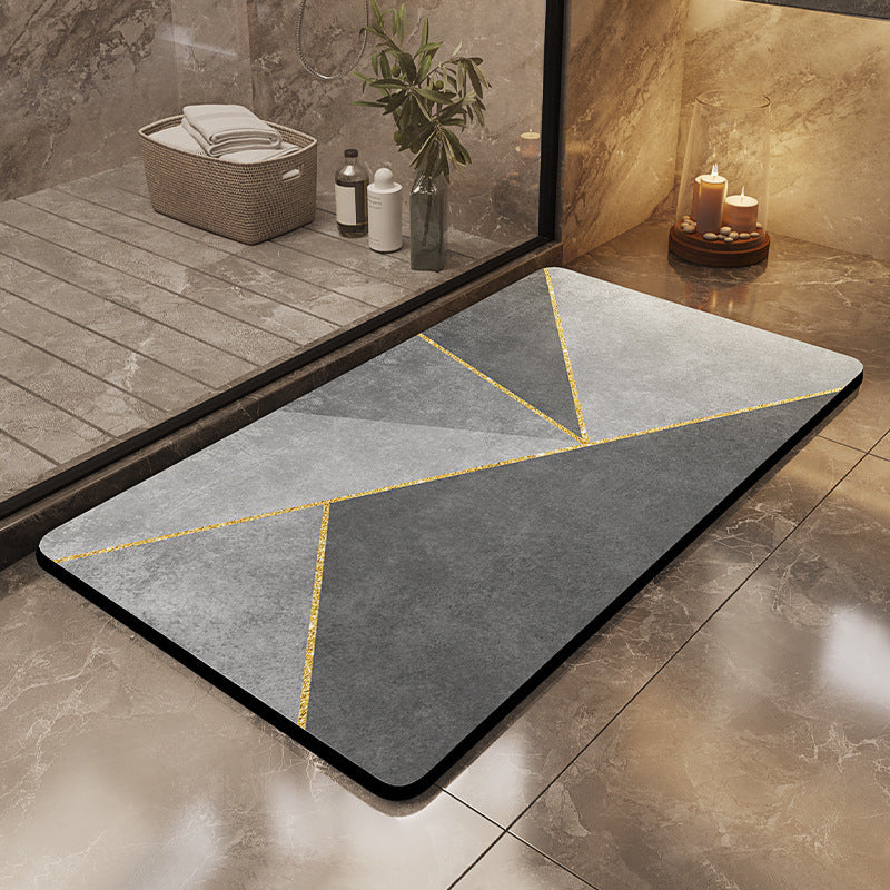 Light luxury and simple diatom mud floor mat