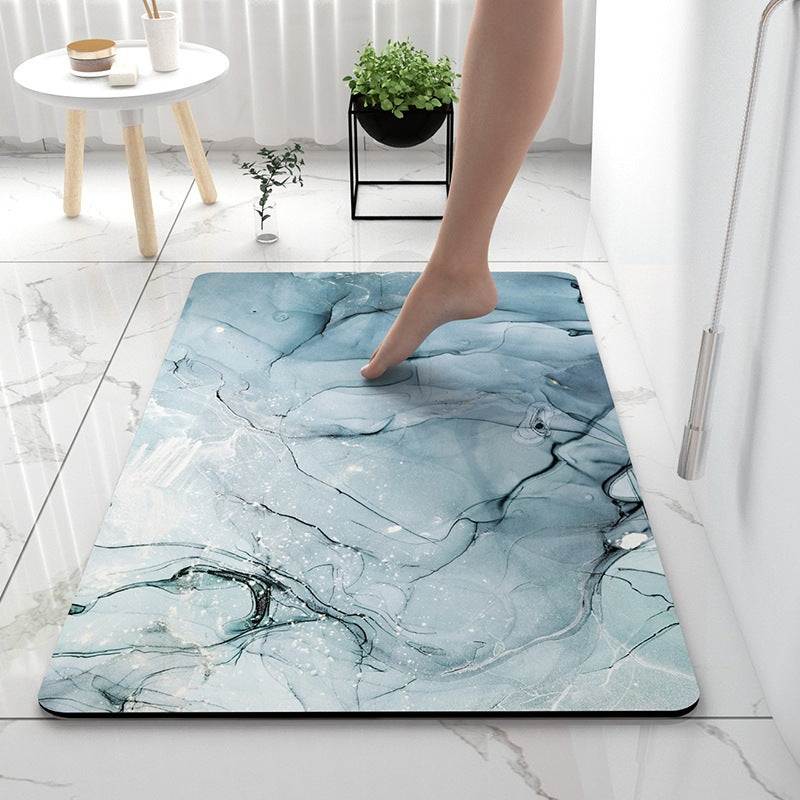 Light Luxury Bathroom Soft Diatom Mud Absorbent Floor Mat