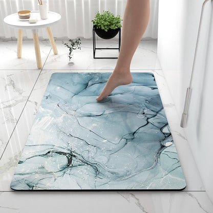 Light Luxury Bathroom Soft Diatom Mud Absorbent Floor Mat