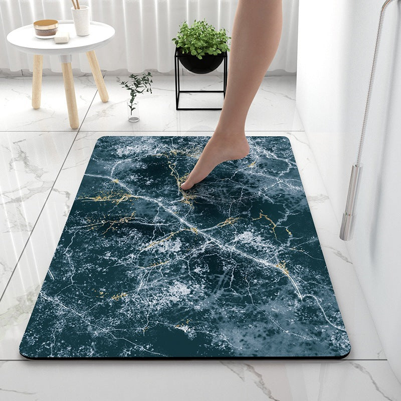 Light Luxury Bathroom Soft Diatom Mud Absorbent Floor Mat
