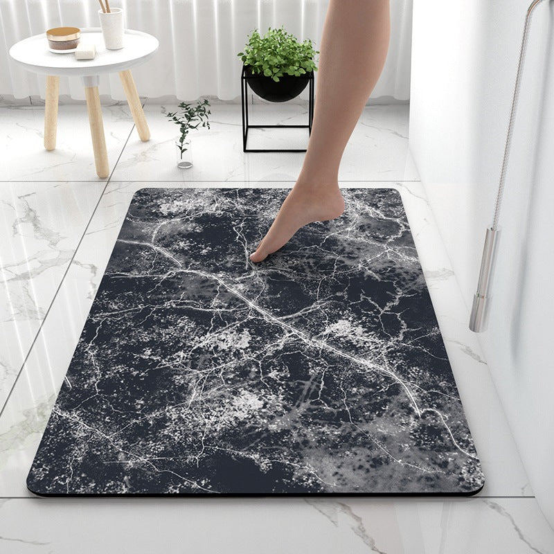 Light Luxury Bathroom Soft Diatom Mud Absorbent Floor Mat