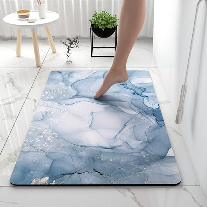 Light Luxury Bathroom Soft Diatom Mud Absorbent Floor Mat