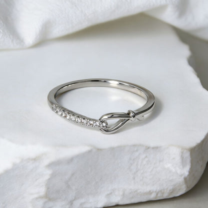 Light Luxury Fashion Rope Knot Ring for Women