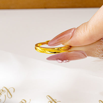 Light Luxury Gilded Ring