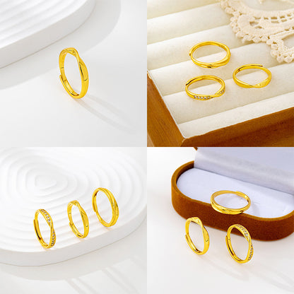 Light Luxury Gilded Ring