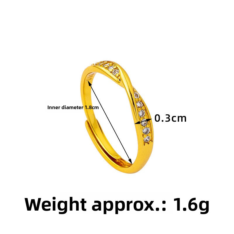 Light Luxury Gilded Ring