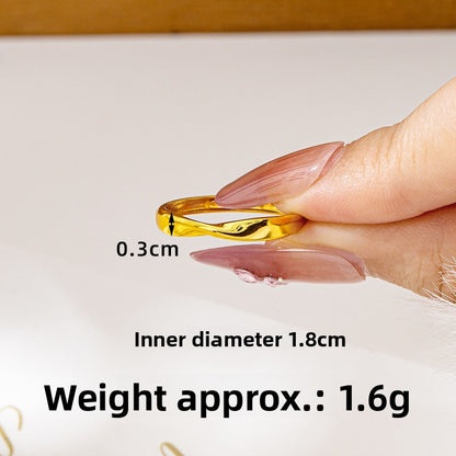 Light Luxury Gilded Ring
