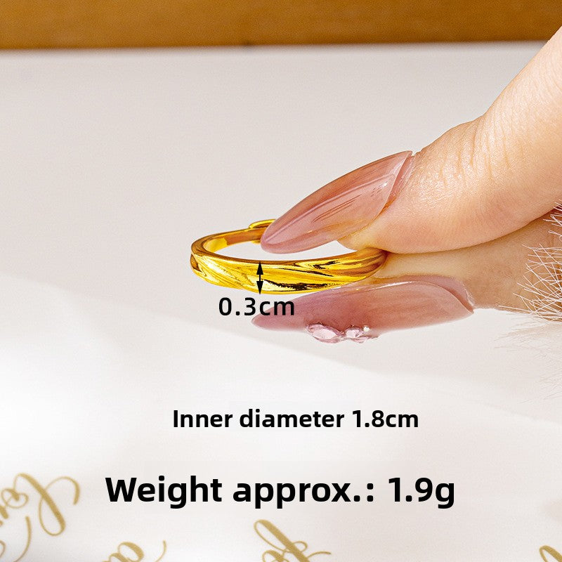 Light Luxury Gilded Ring
