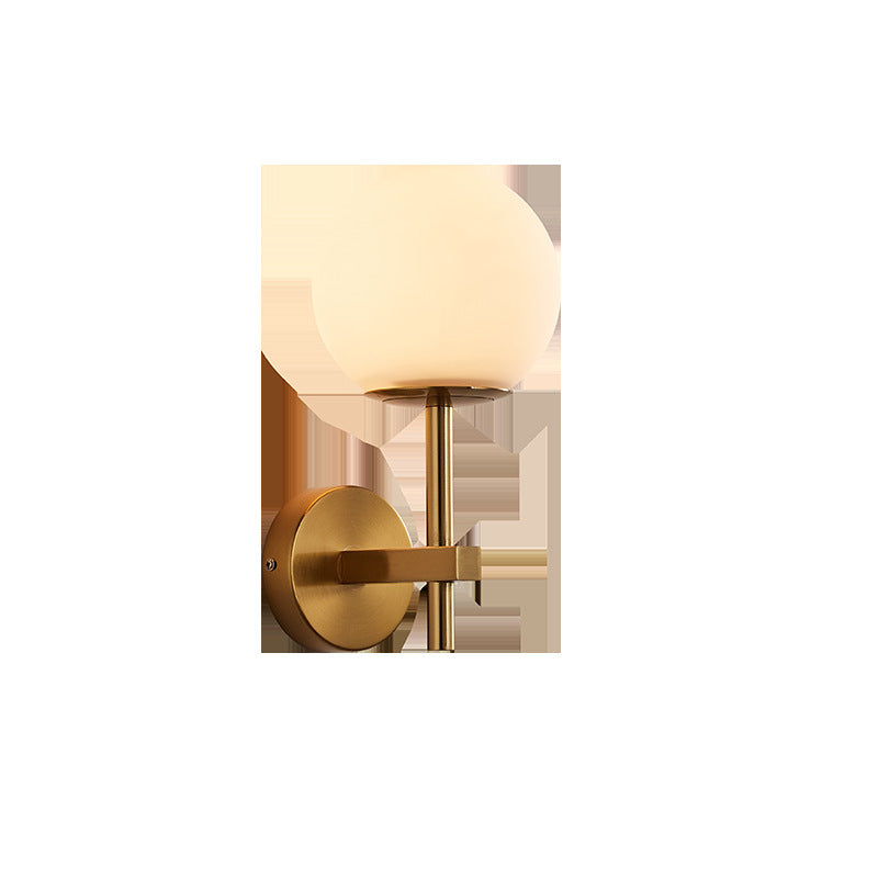 Light Luxury Living Room Electroplated Bedroom Bedside Wall Lamp Modern Creative Sofa Iron Decorative Pendant Background Wall Wall Lamp