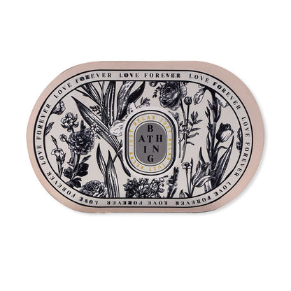 Light luxury oval diatom mud floor mat