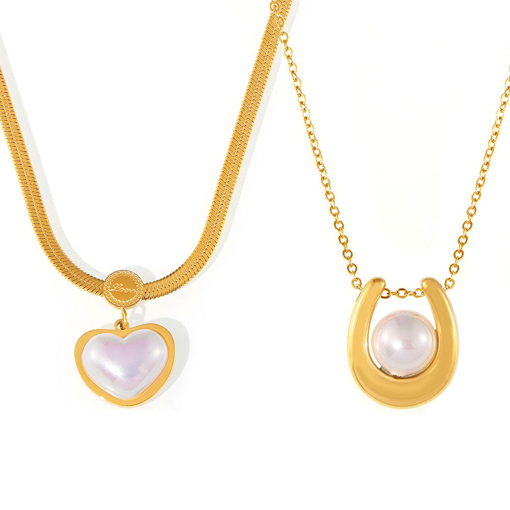 Light luxury pearl necklace