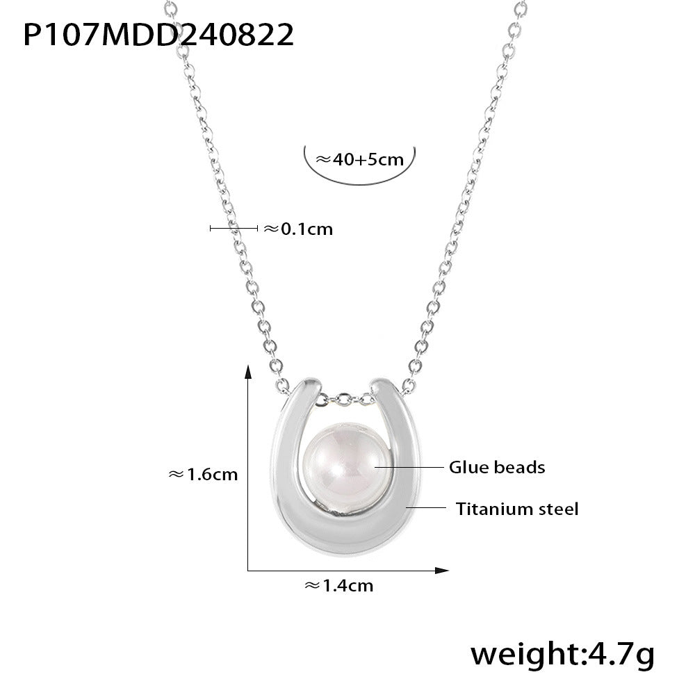 Light luxury pearl necklace