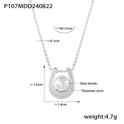 Light luxury pearl necklace