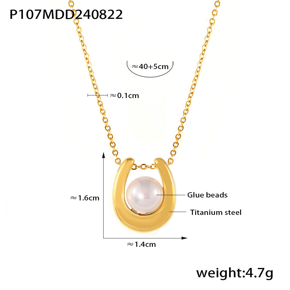 Light luxury pearl necklace