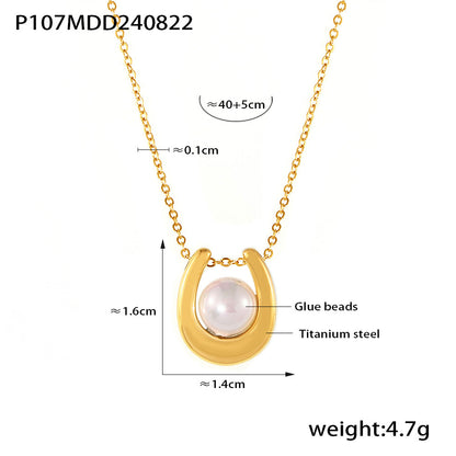Light luxury pearl necklace