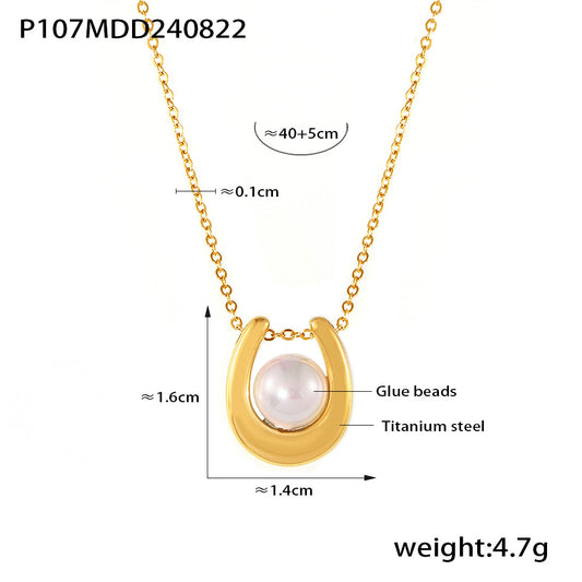 Light luxury pearl necklace