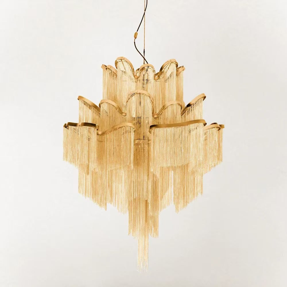 Light luxury tassel chandelier