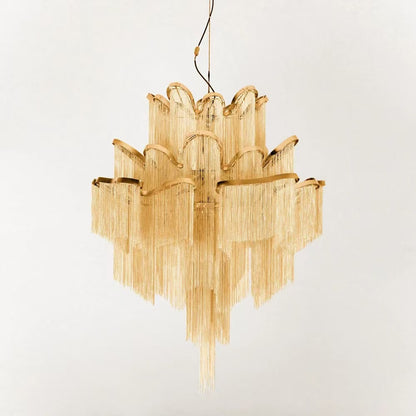 Light luxury tassel chandelier