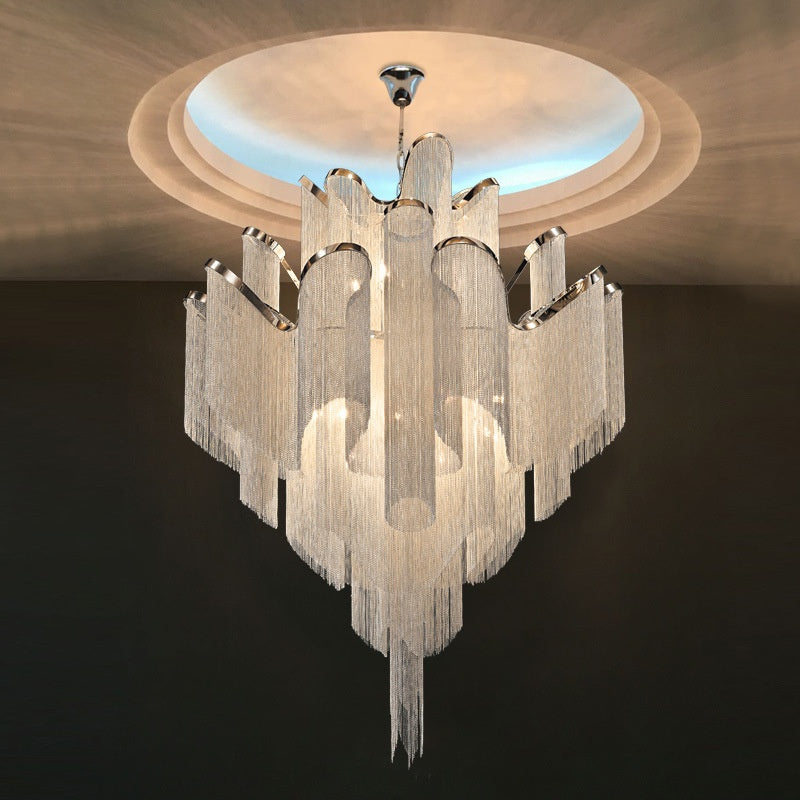 Light luxury tassel chandelier