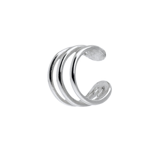 Light Luxury Zircon Inlaid 18K Gold Copper Ear Clip for Unisex