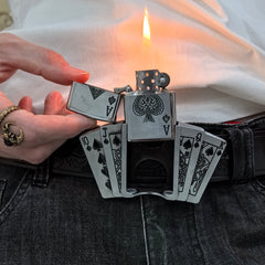 Dragon Gas Lighter Black Strap