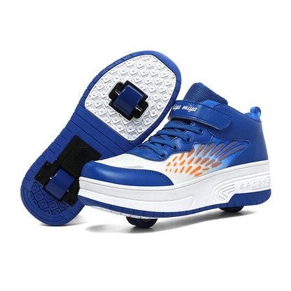 Lighting-illuminated roller skates