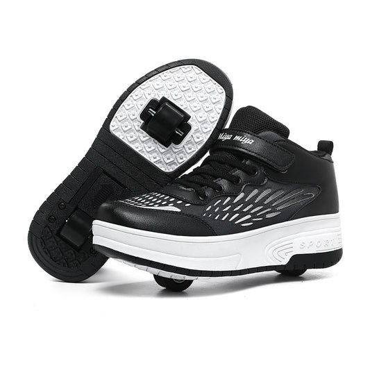 Lighting-illuminated roller skates