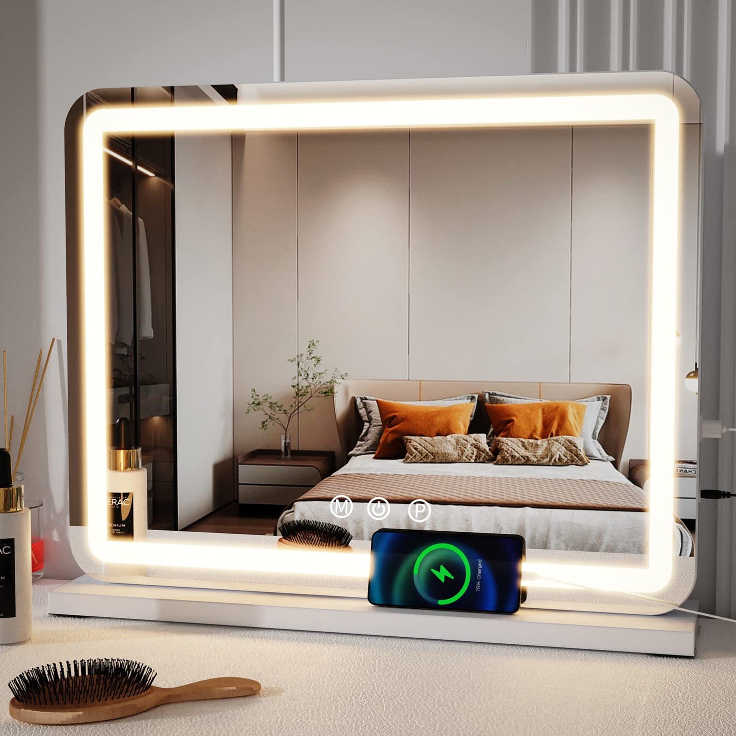 Lighting makeup mirror