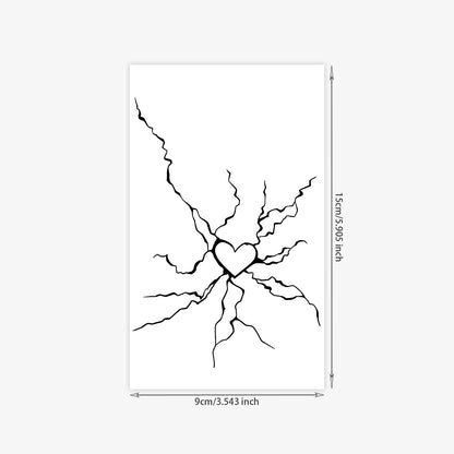 Lightning Design Tattoo Stickers