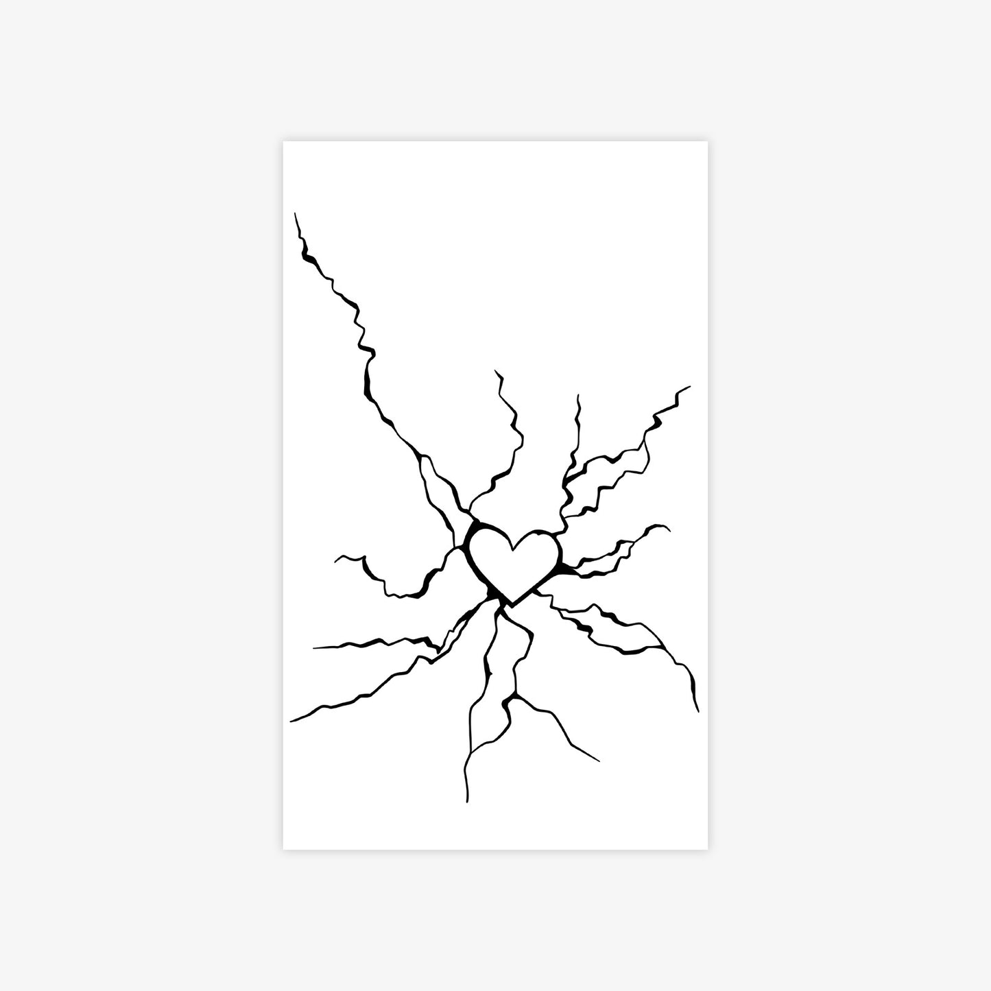 Lightning Design Tattoo Stickers