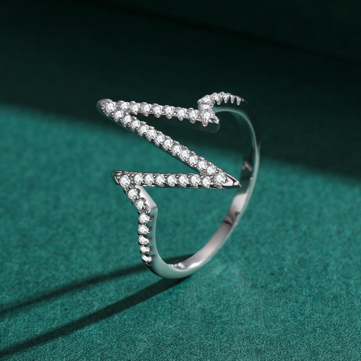 Lightning Diamond Ring