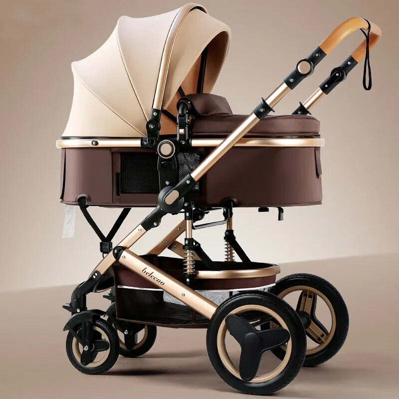 Lightweight Baby Stroller with Recline and Fold