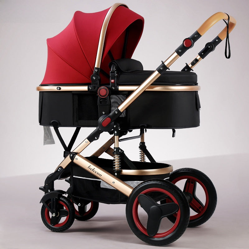 Lightweight Baby Stroller with Recline and Fold