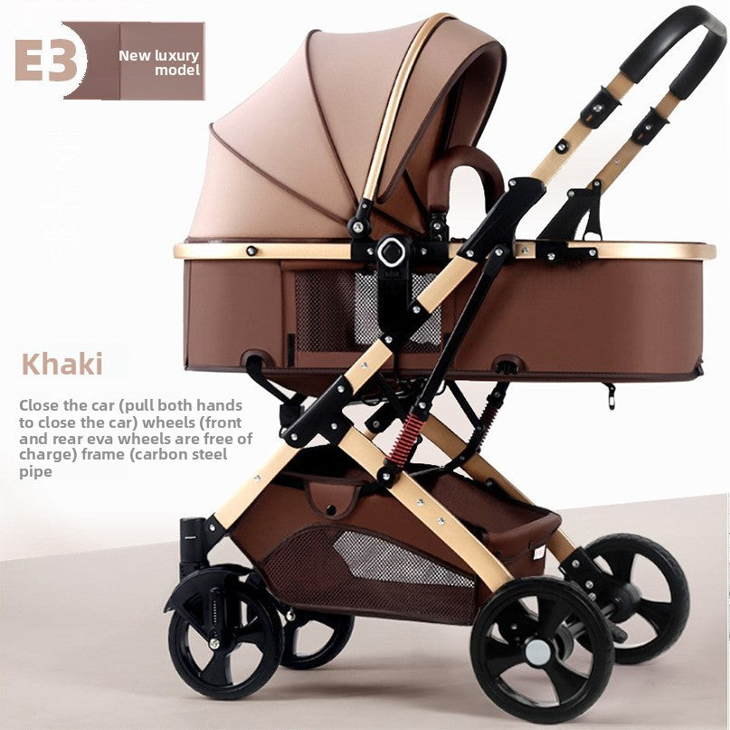 Lightweight Baby Stroller with Recline and Fold