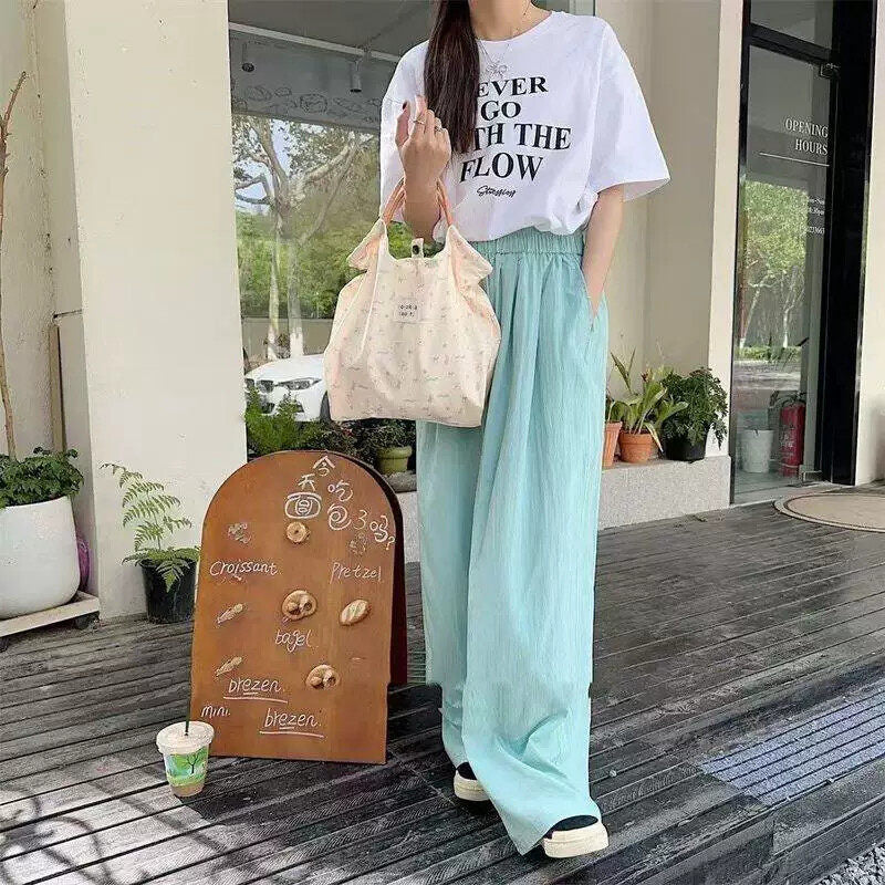 Lightweight Canvas Tote Bag with Decorative Charm