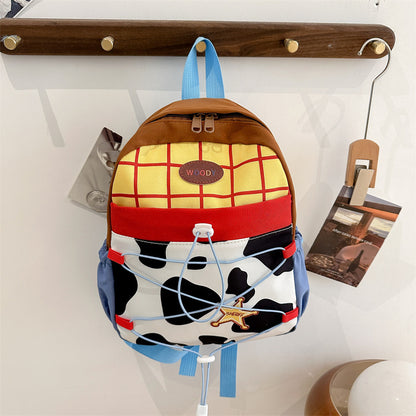 Lightweight Cartoon School Backpack for Kids