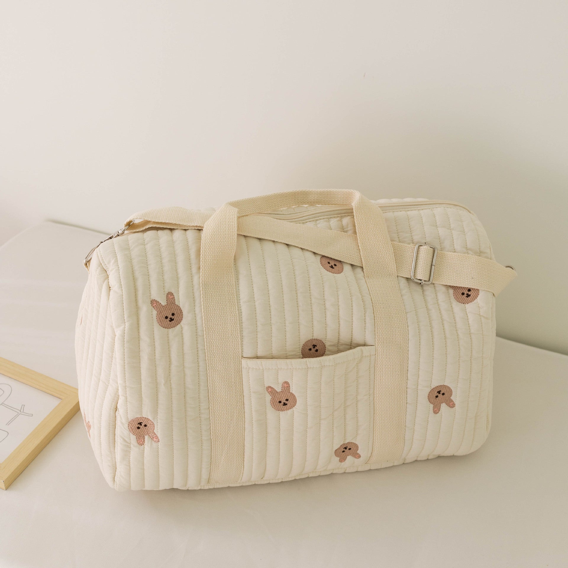Lightweight Embroidered Travel Satchel