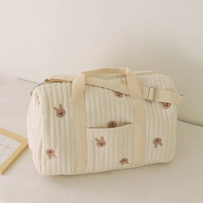 Lightweight Embroidered Travel Satchel
