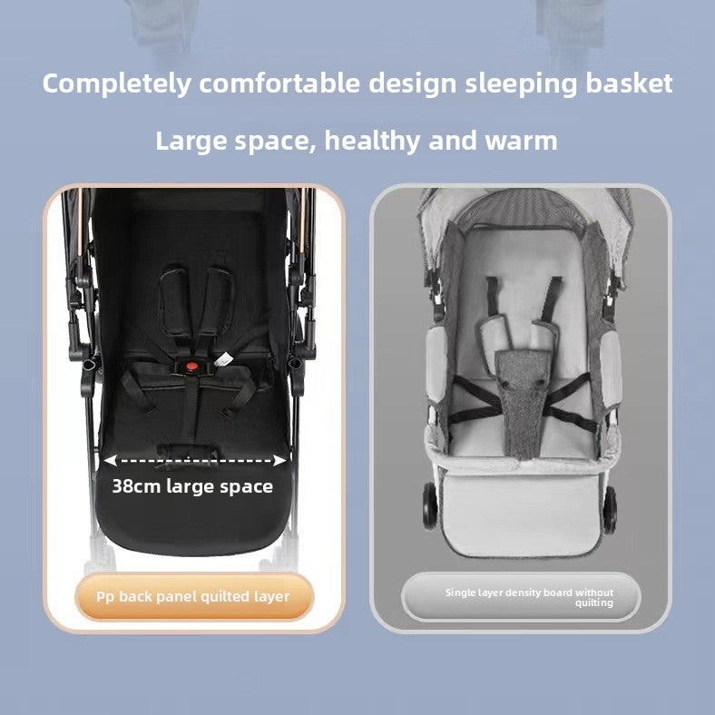 Lightweight Foldable Two-Way Baby Stroller