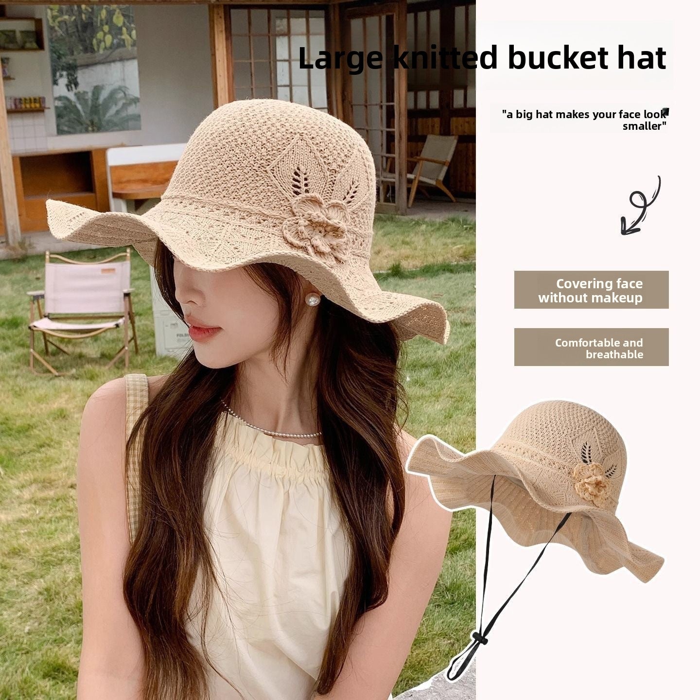 Lightweight Foldable Wide Brim Straw Sun Hat