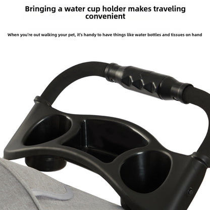Lightweight folding pet stroller